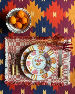 Cabana Place Settings & Linens|Lecce Placemat in Red