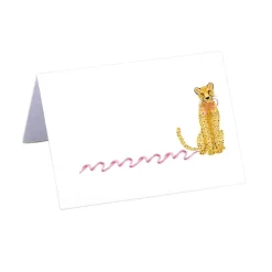 Flying Sheep Country Stationery|Décor|Leopard with Pink Bow Place Cards
