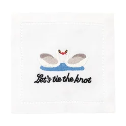 August Morgan Place Settings & Linens|Let’s Tie The Knot Cocktail Napkins, Set of 4