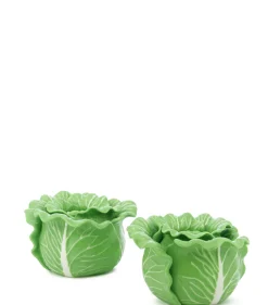 Tory Burch Dinnerware|Lettuce Ware Candle Holder in Green, Set of 2
