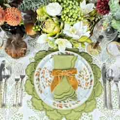 Flying Sheep Country Place Settings & Linens|Lillian Napkin in Sage, Set of 4