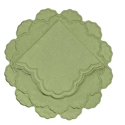 Flying Sheep Country Place Settings & Linens|Lillian Napkin in Sage, Set of 4