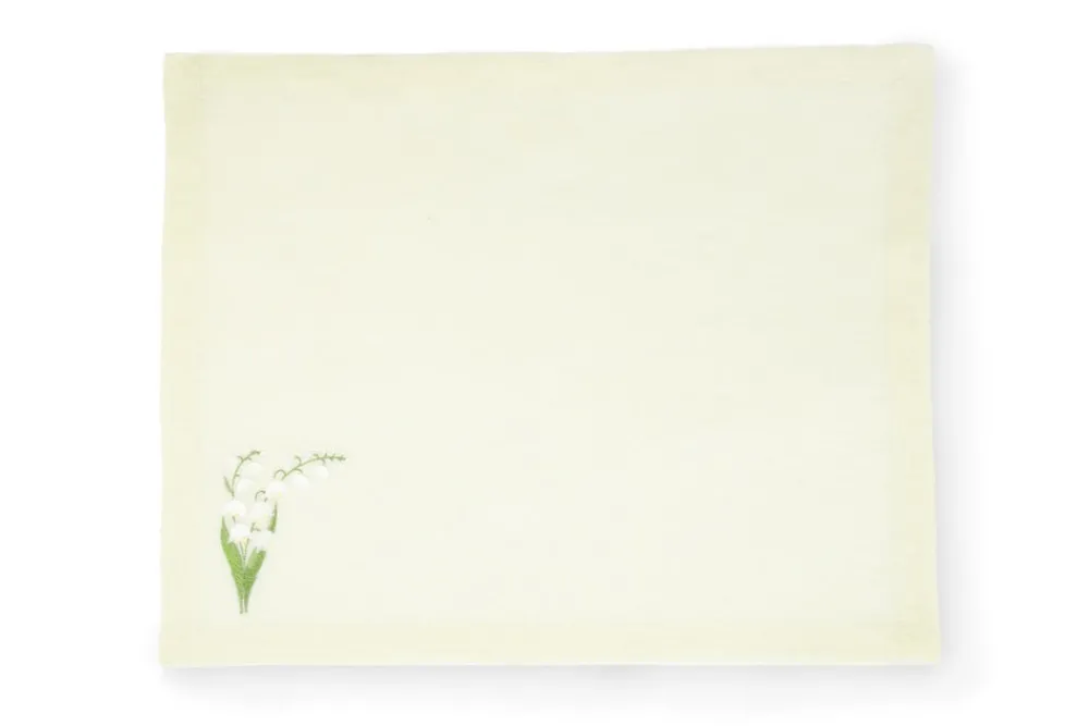 TriChi Design Place Settings & Linens|Lily of the Valley Collection Napkin and Placemat, Set of 2