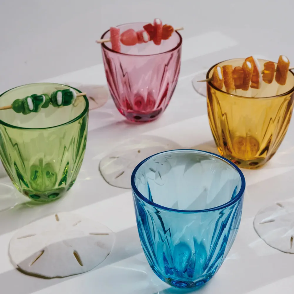 La Rochere Glassware|Lily Tumbler in Blueberry, Set of 6