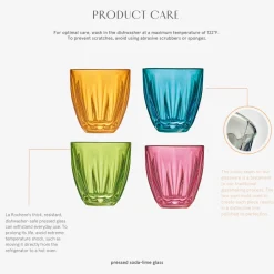 La Rochere Glassware|Lily Tumblers Summertime, Set of 4