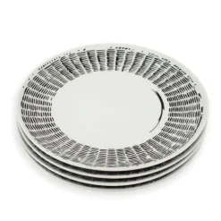 Misette Dinnerware|Line Drawing Dinner Plates, Set of 4