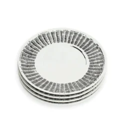 Misette Dinnerware|Line Drawing Salad Plates, Set of 4
