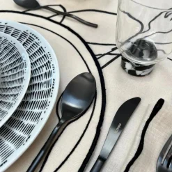 Misette Dinnerware|Line Drawing Salad Plates, Set of 4