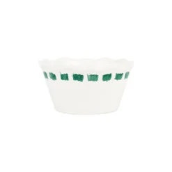 VIETRI Dinnerware|Lisbon Green Stitch Cereal Bowl