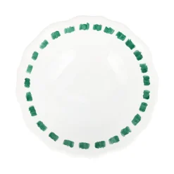 VIETRI Dinnerware|Lisbon Green Stitch Serving Bowl