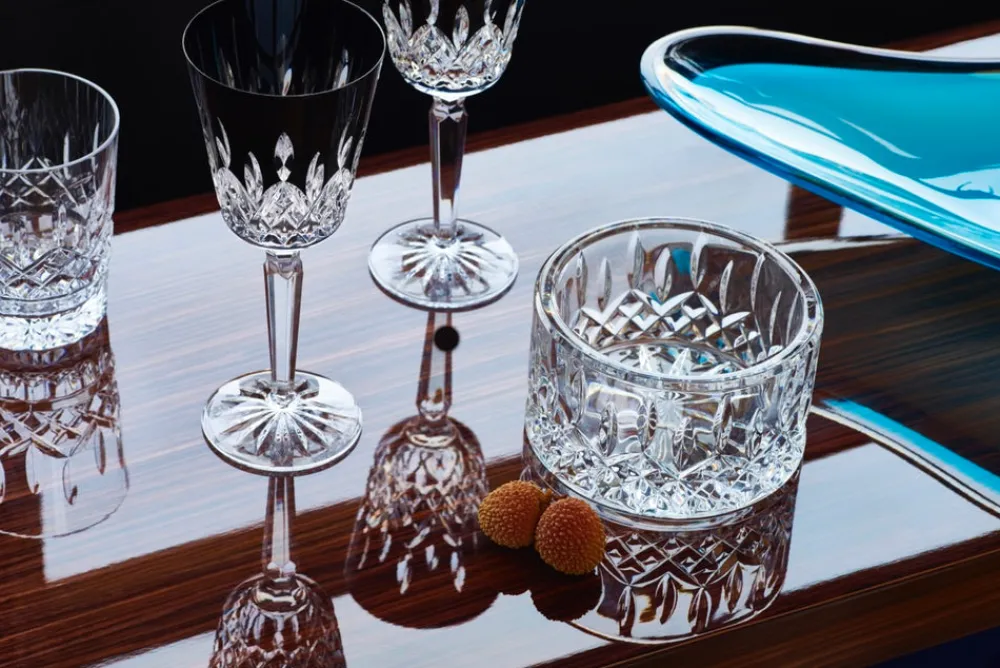 Waterford Glassware|Lismore Black Goblet 10 oz, Set of 2