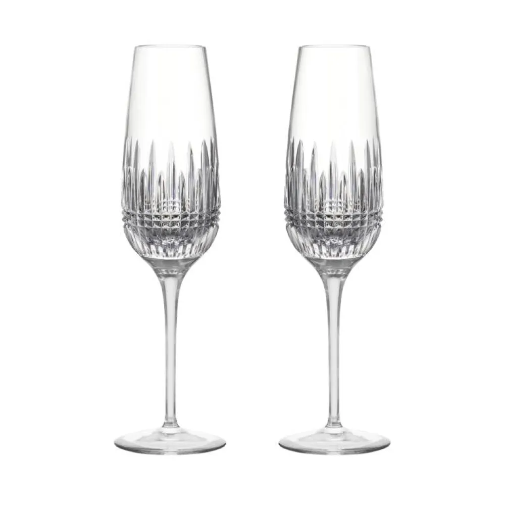 Waterford Glassware|Lismore Diamond Essence Flute 10.5oz, Set of 2