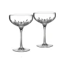 Waterford Glassware|Lismore Essence Champagne Saucer 9.5 oz, Set of 2