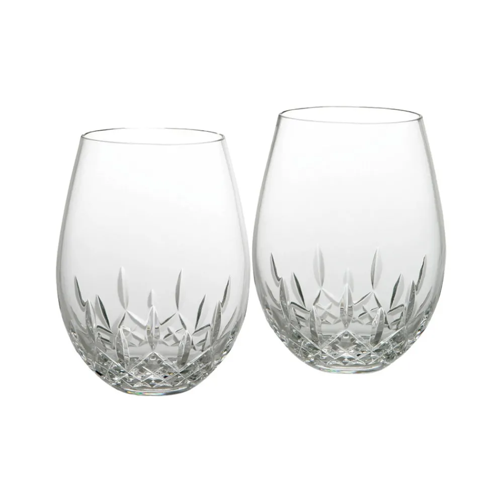 Waterford Glassware|Lismore Essence Stemless Wine Deep Red 21 oz, Set of 2