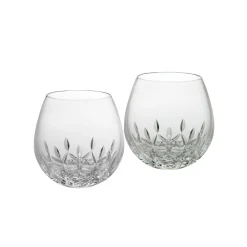 Waterford Glassware|Lismore Essence Stemless Wine Light Red 14 oz, Set of 2