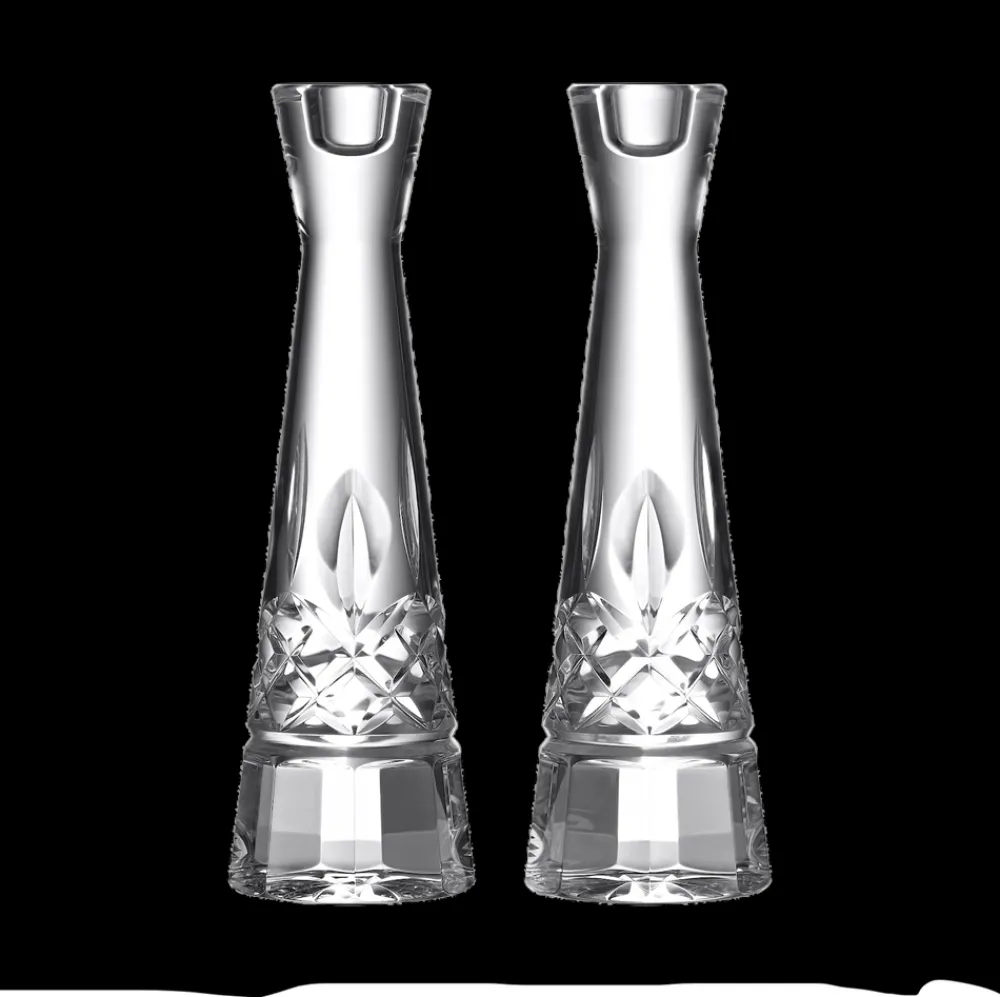 Waterford Candles|Lismore Round Candlestick, Set of 2