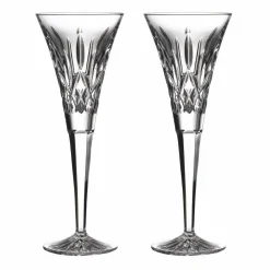 Waterford Glassware|Lismore Toasting Flute, Pair