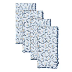 Sharland England Place Settings & Linens|Little Flower Napkins, Set Of 4