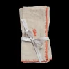 Joanna Buchanan Place Settings & Linens|Lobster Embroidered DInner Napkins in Flax, Set of Two