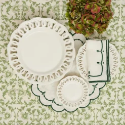 Maison Margaux Place Settings & Linens|Lola Green Vine Tablecloth