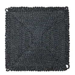 Caravan Place Settings & Linens|Loopy Square Placemat in Navy, Set of 4