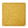 Caravan Place Settings & Linens|Loopy Square Placemat in Mustard, Set of 4