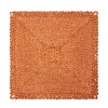 Caravan Place Settings & Linens|Loopy Square Placemat in in Clementine, Set of 4