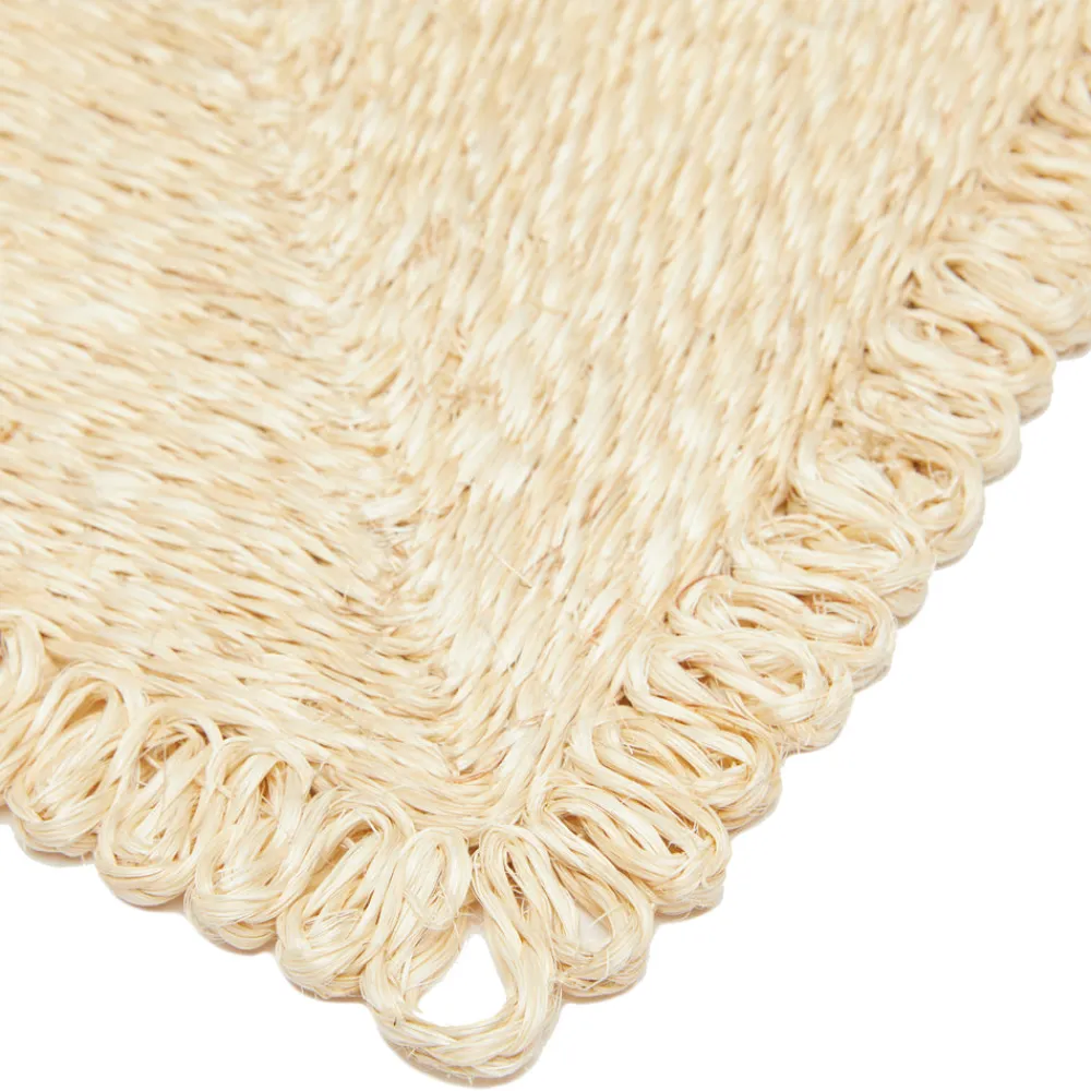 Caravan Place Settings & Linens|Loopy Square Placemat in Natural, Set of 4
