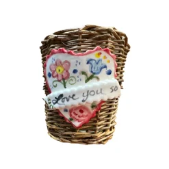 Tricia Lowenfield Wicker|Candles|Love You So Candle in White with Flowers