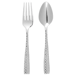Fortessa Flatware|Lucca Faceted 2-Piece Flatware Set