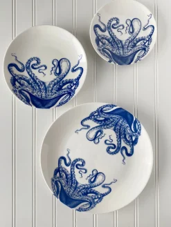 Caskata Dinnerware|Lucy Coupe Salad Plate in Blue