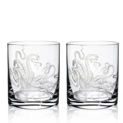 Caskata Glassware|Lucy Short Drink Glasses, Set of 2