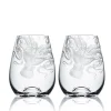 Caskata Glassware|Lucy Stemless Wine Glasses, Set of 2