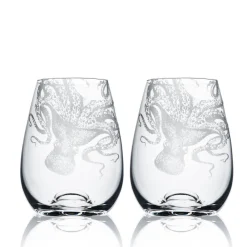 Caskata Glassware|Lucy Stemless Wine Glasses, Set of 2