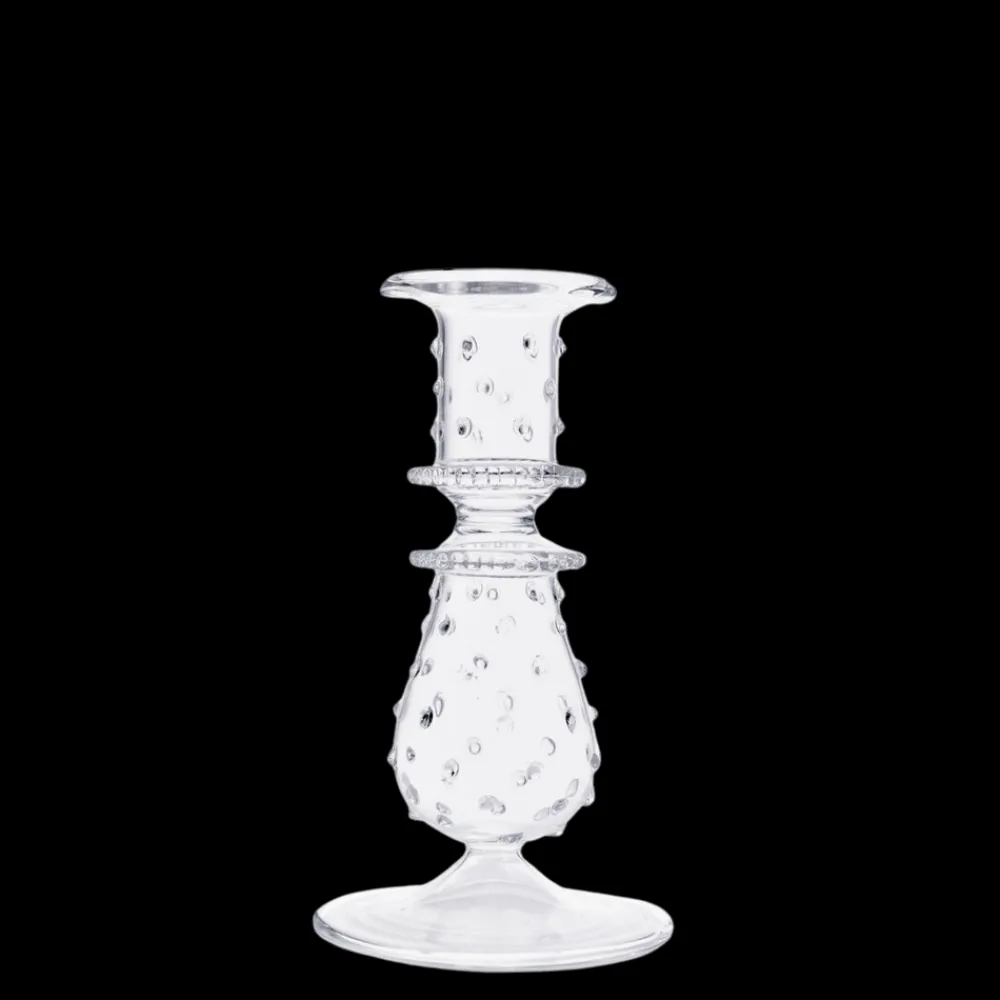 Issy Granger Candles|Luxor Glass Candlestick in Clear