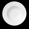 Lyngby Porcelain Dinnerware|Rhombe Soup Plate in White