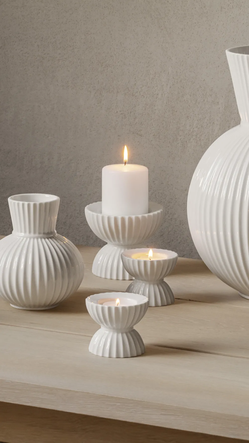 Lyngby Porcelain Candles|Lyngby Tealight Holder