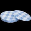 Proper Table Co. Place Settings & Linens|Mack Blue Gingham Coaster Set