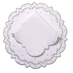 Loulou La Dune Place Settings & Linens|Made-to-Order Suzette Linen Placemat and Napkin, Set of 12 in Silver