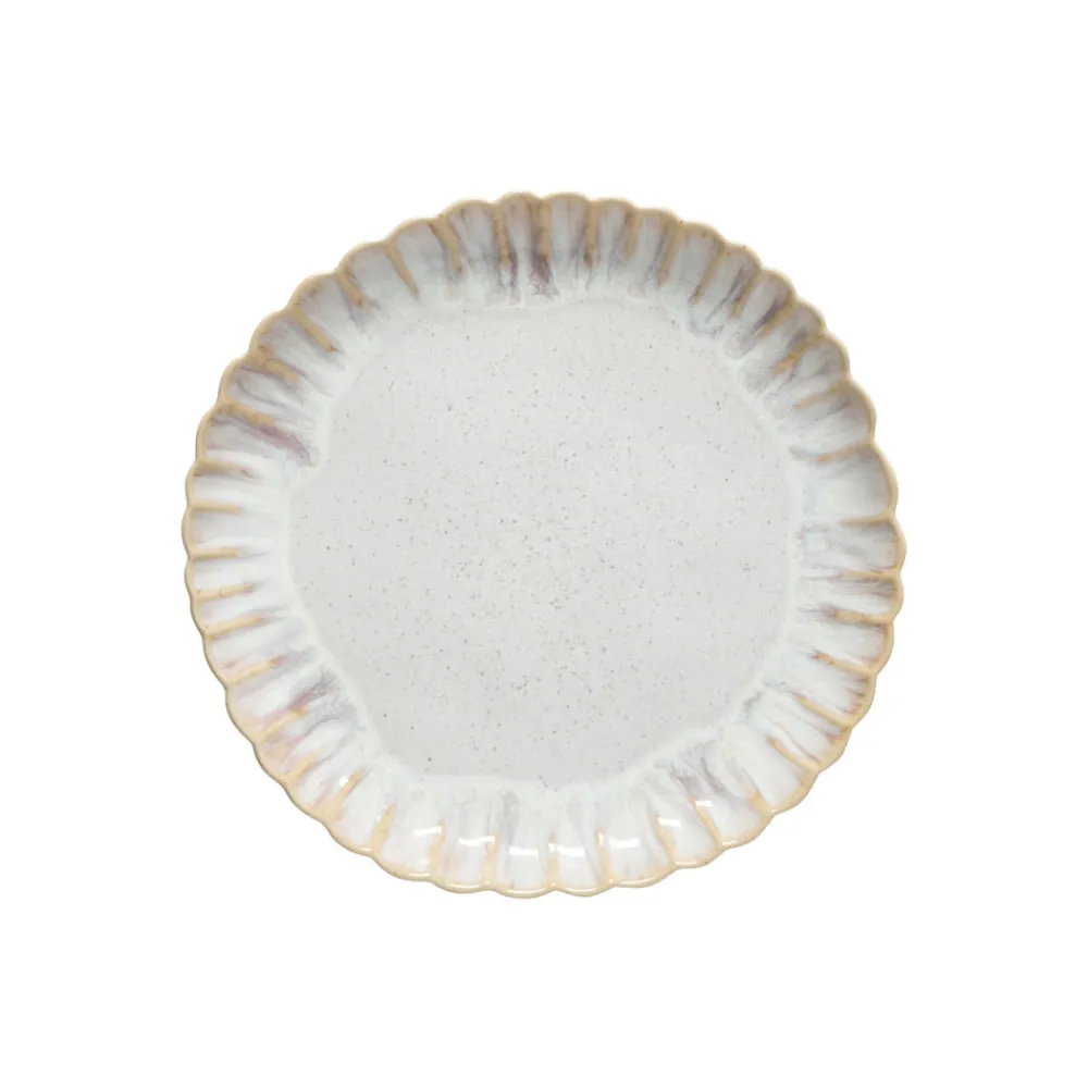 Costa Nova Dinnerware|Mallorca Collection Dinner Plates in Sand Beige, Set of 6