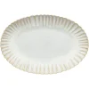 Costa Nova Dinnerware|Mallorca Collection Oval Platter 16" in Sand Beige
