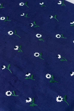 Esencial Hogar Place Settings & Linens|Manzanilla Rectangular Tablecloth in Navy