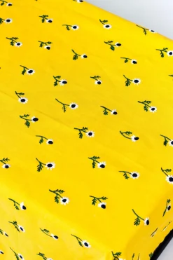 Esencial Hogar Place Settings & Linens|Manzanilla Rectangular Tablecloth in Mustard