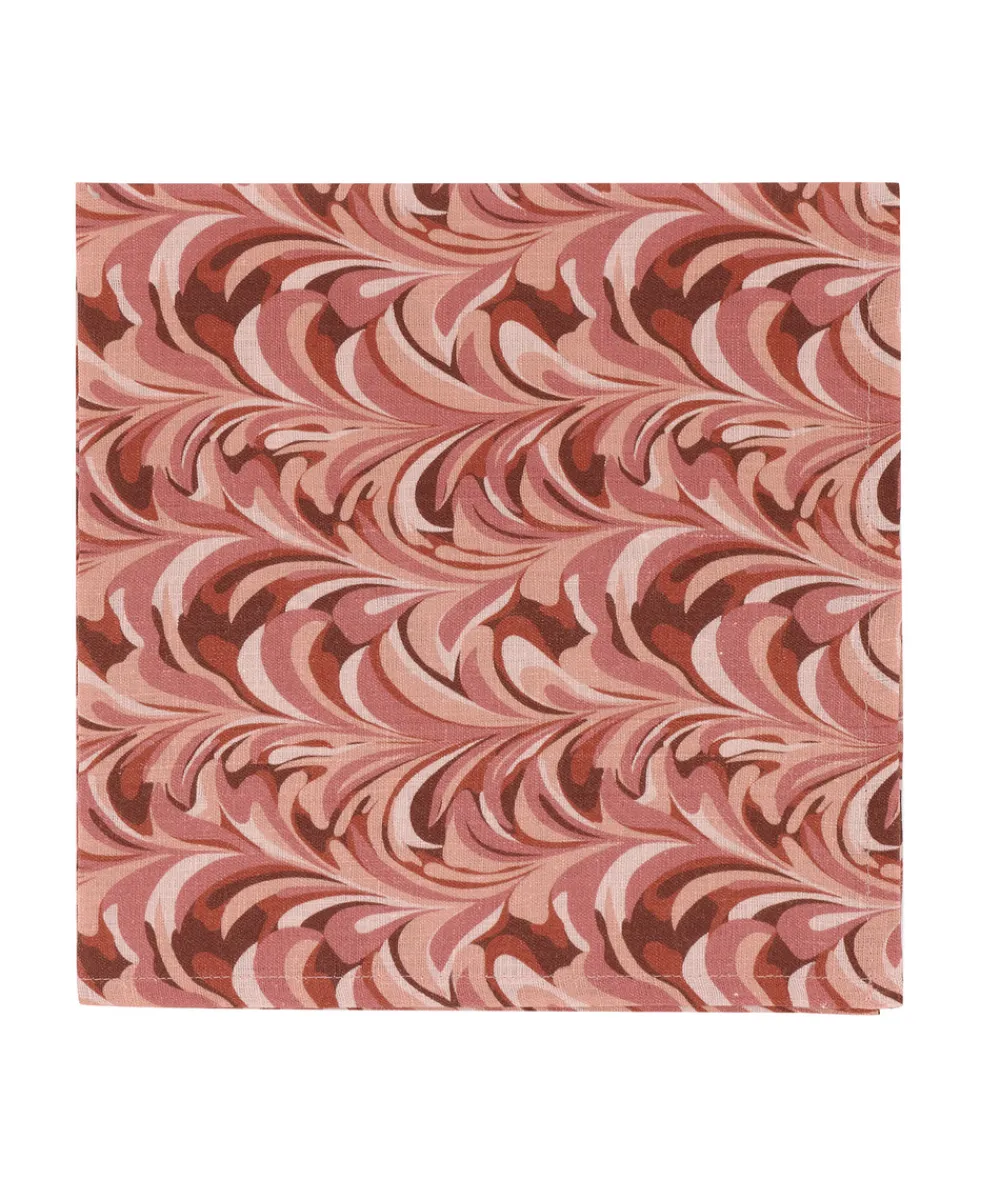 Rebecca Udall Place Settings & Linens|Marble Linen Napkin in Pink