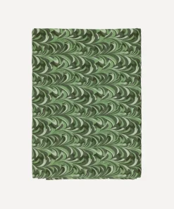 Rebecca Udall Place Settings & Linens|Marble Linen Tablecloth in Green