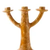 Cabana Candles|Marbled Candelabra in Terracotta