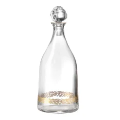 Ginori 1735 Glassware|Marchese Decanter Gold Thread