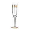 Ginori 1735 Glassware|Marchese Flute Goblets Gold Thread, Set of 2