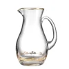 Ginori 1735 Glassware|Marchese Pitcher Gold Thread