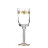 Ginori 1735 Glassware|Marchese Water Goblets Gold Thread, Set of 2
